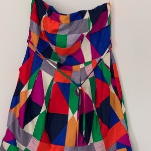 Multicolored mini dress